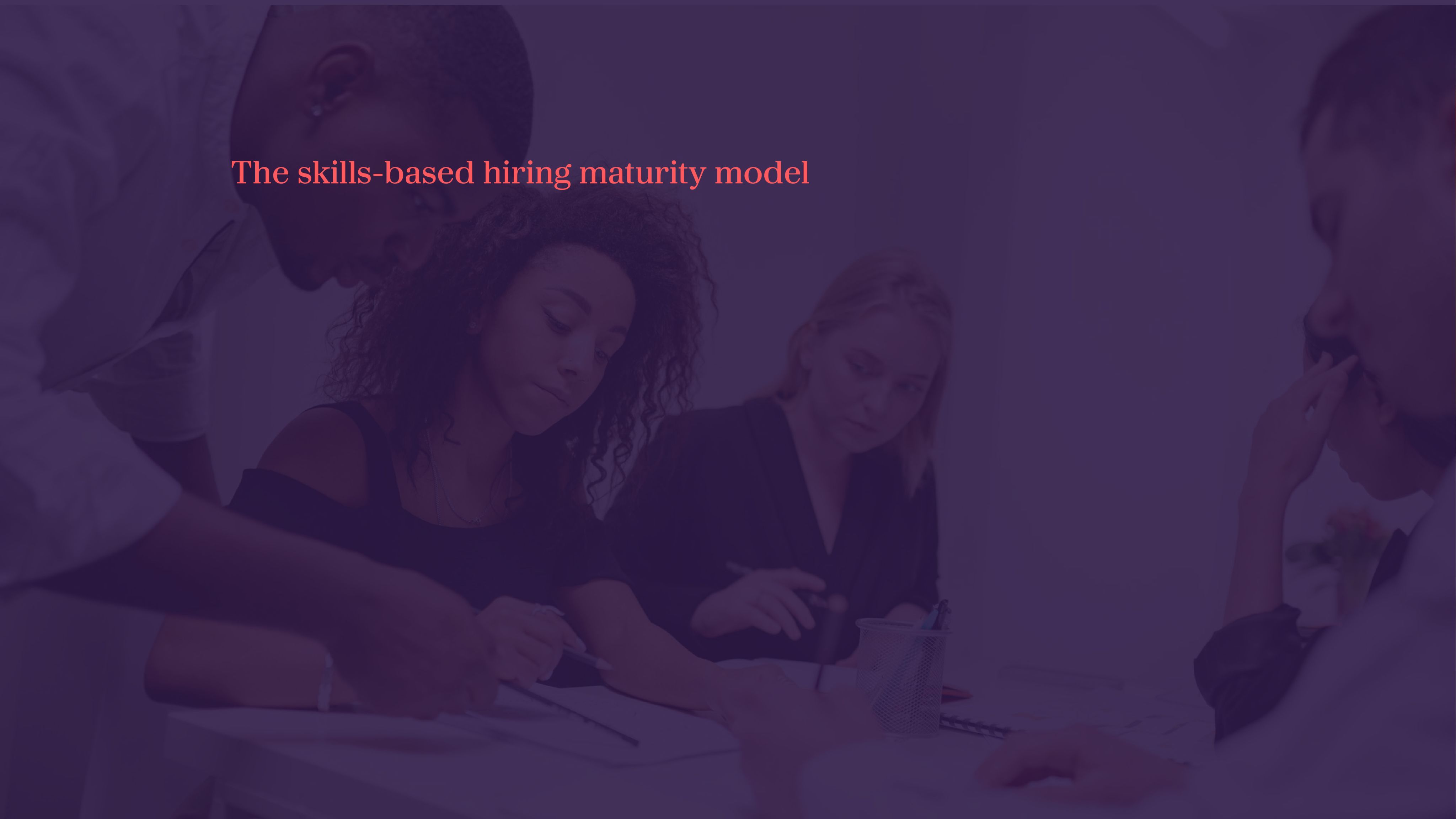 The skills-based hiring maturity model
